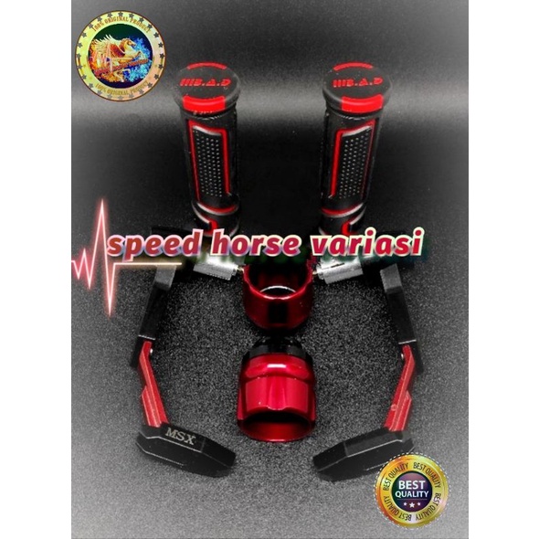 Paket murah 3item Proguard robot babet Plus jalu as Corong Plus Handgrip BAD Neon Universal buat semua motor Variasi