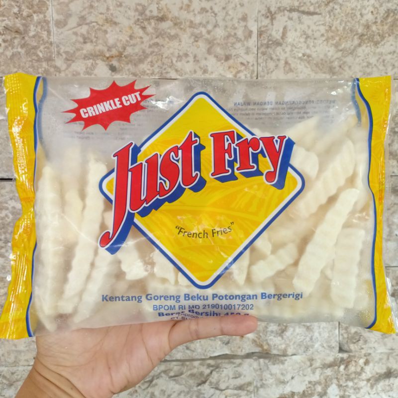 

Just Fry FF Crincle Cut/Potongan Bergerigi 450 gram