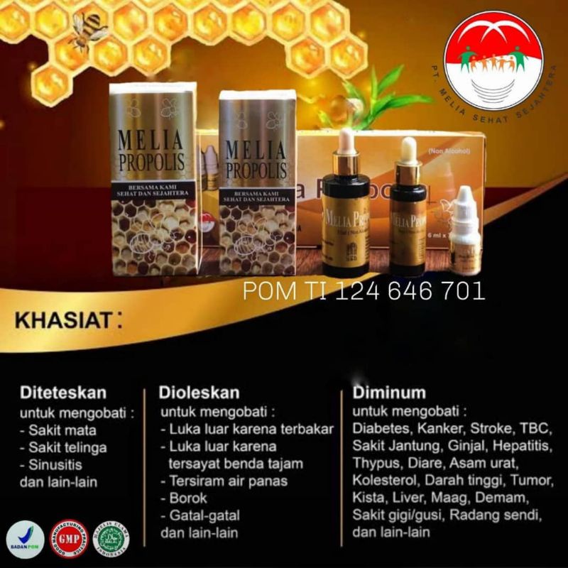

Propolis Melia Sehat Sejahtera 6ml&30ml