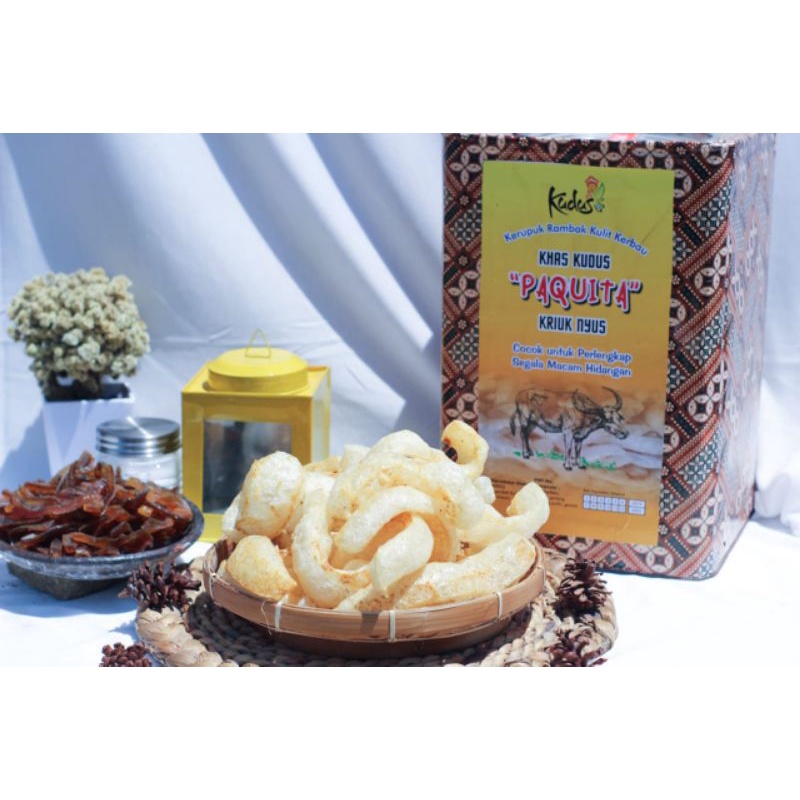 

kupuk rambak kerbau super oroginal tebal premium kriuk gurih renyah