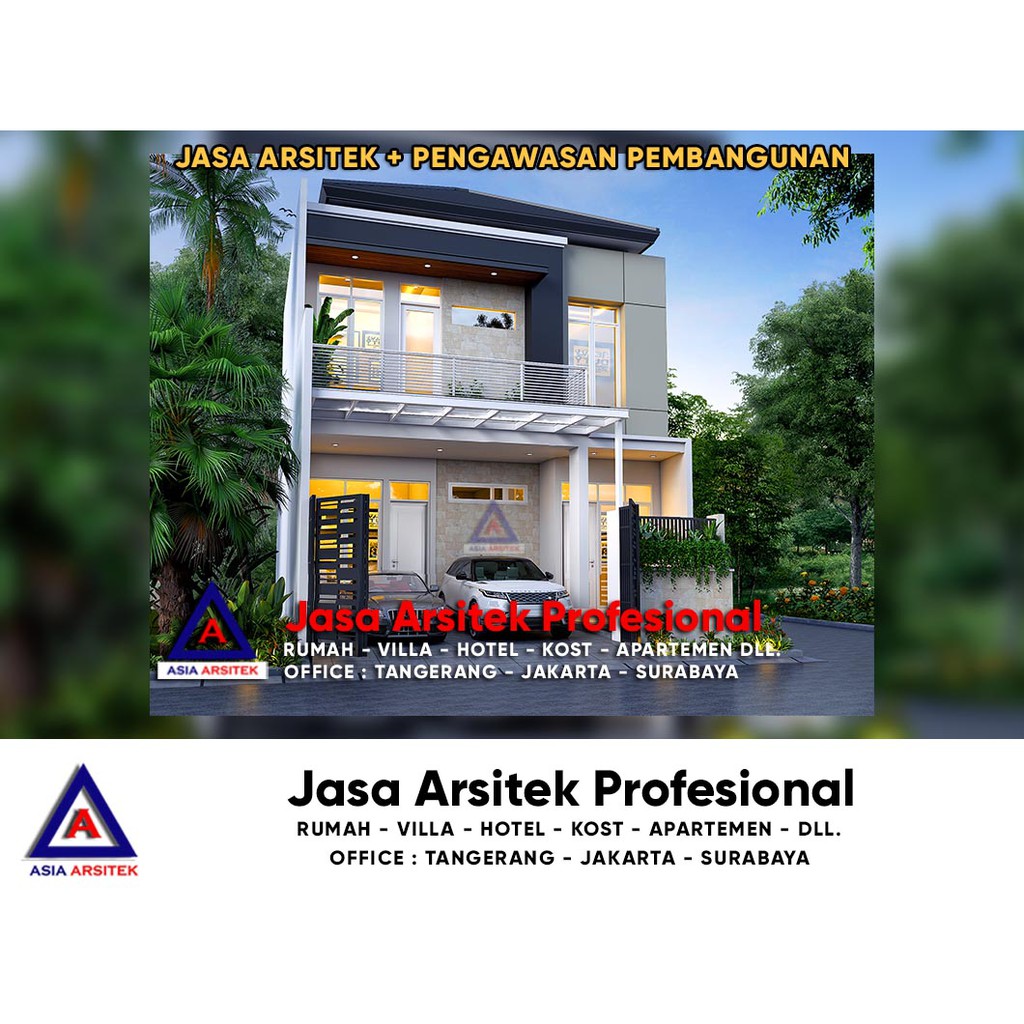 Jual Jasa Desain Rumah Minimalis 2 Lantai Di Puri Bintaro Residence Kota Tangerang Selatan Indonesia Shopee Indonesia