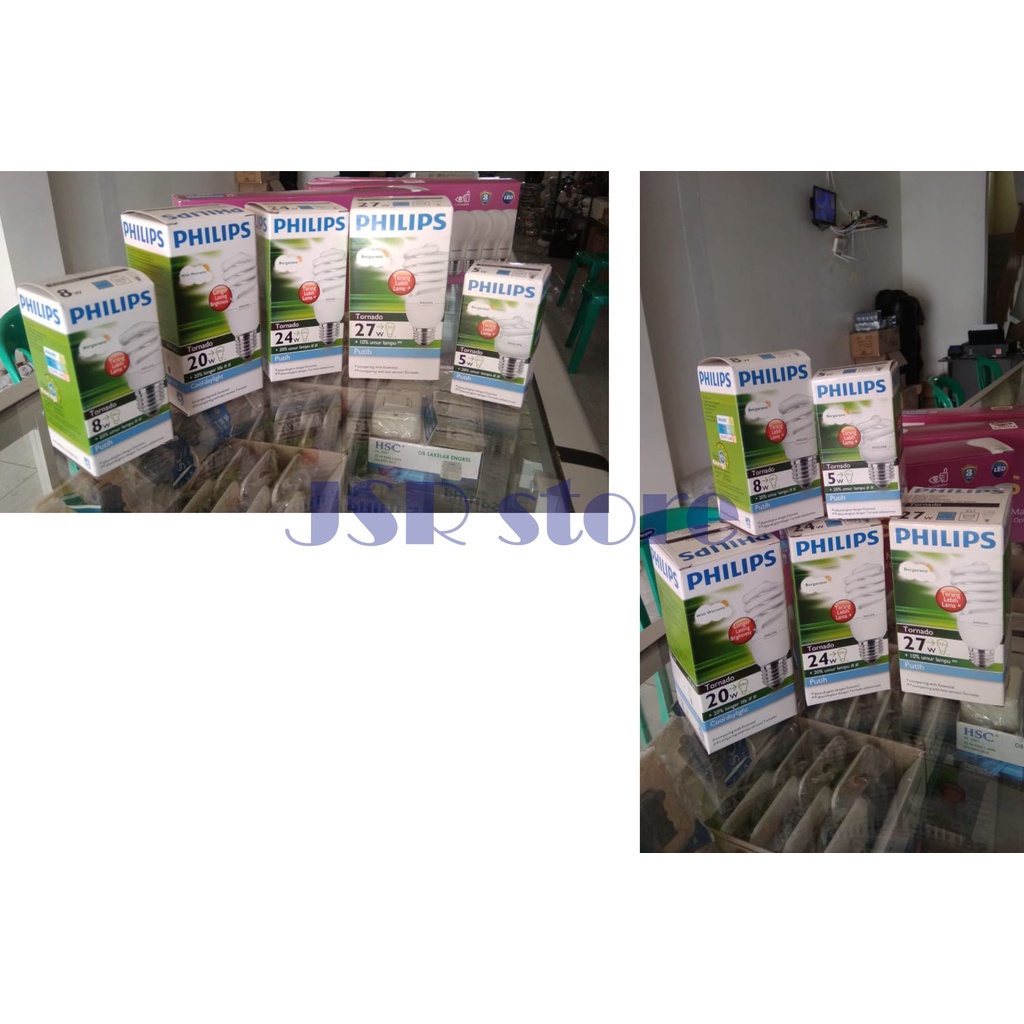 Lampu Philip Tornado 12W Putih