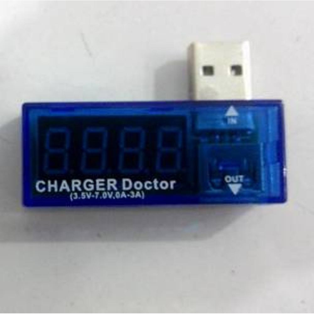 Power Detector / Battery Tester Tegangan / USB Charger Mengukur Tegangan