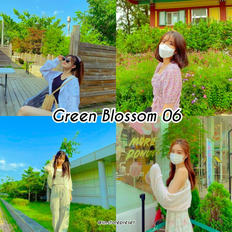 20+ PRESET LIGHTROOM GREEN BLOSSOM SERIES // GREENLIGHT VIBES For IOS &amp; Android