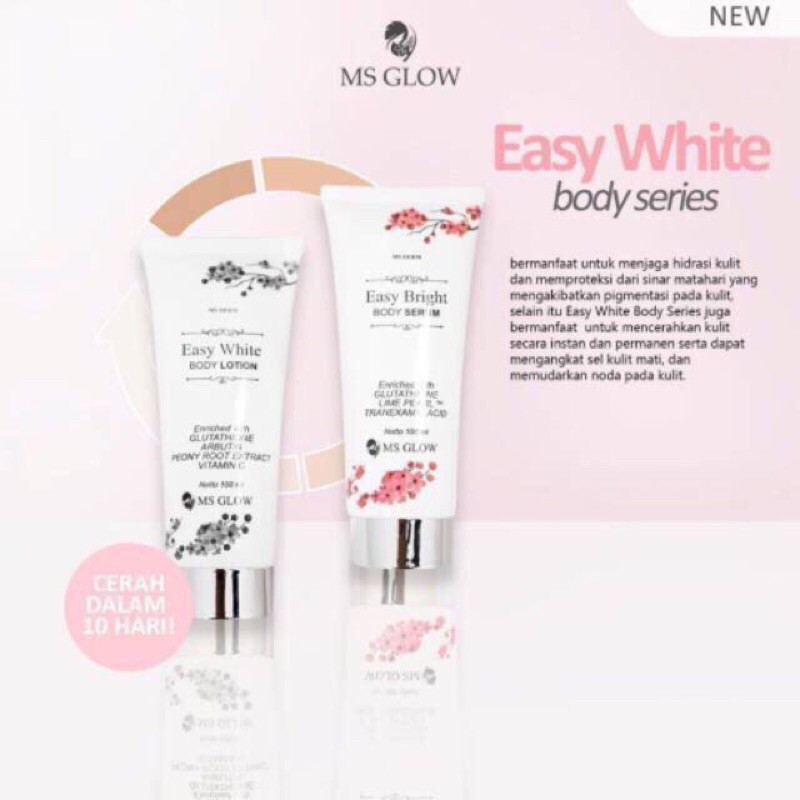 paket body whitening MS GLOW | whitening pigmented body series
