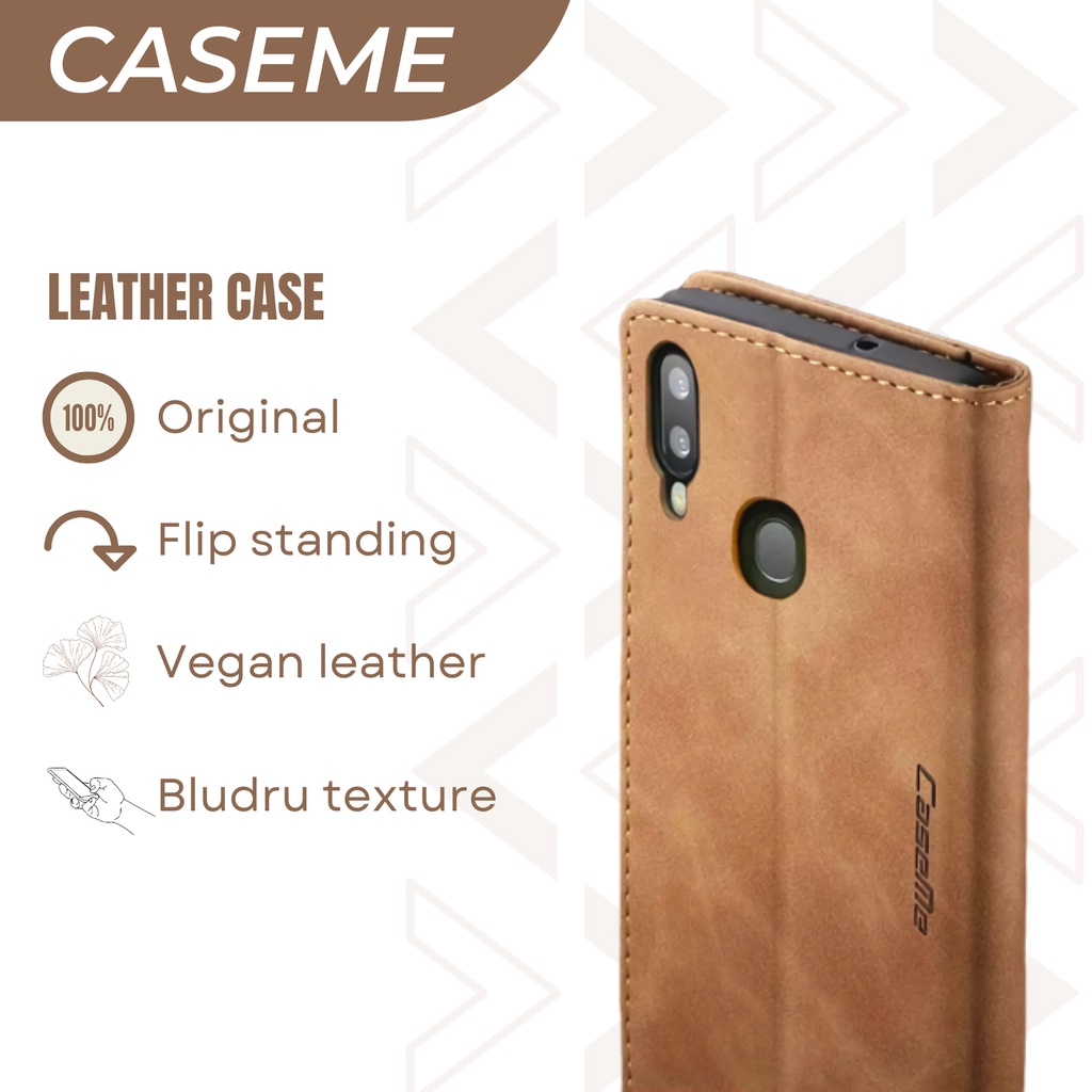 VIVO Y20 Y20S Y12S Y20SG FLIP COVER CASE WALLET PREMIUM LEATHER CASING DOMPET KULIT HP CASEME