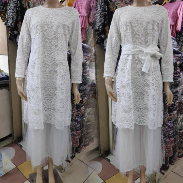 RAYSA DRESS OBY / TERBARU 2020 DRESS BROKAT RAYSA / KEBAYA MODERN / BAJU PESTA / GAMIS BROKAT PESTA