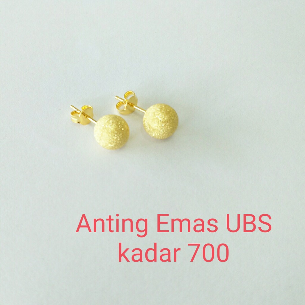 Anting Emas UBS Kadar 700 Berat 1.88 gram