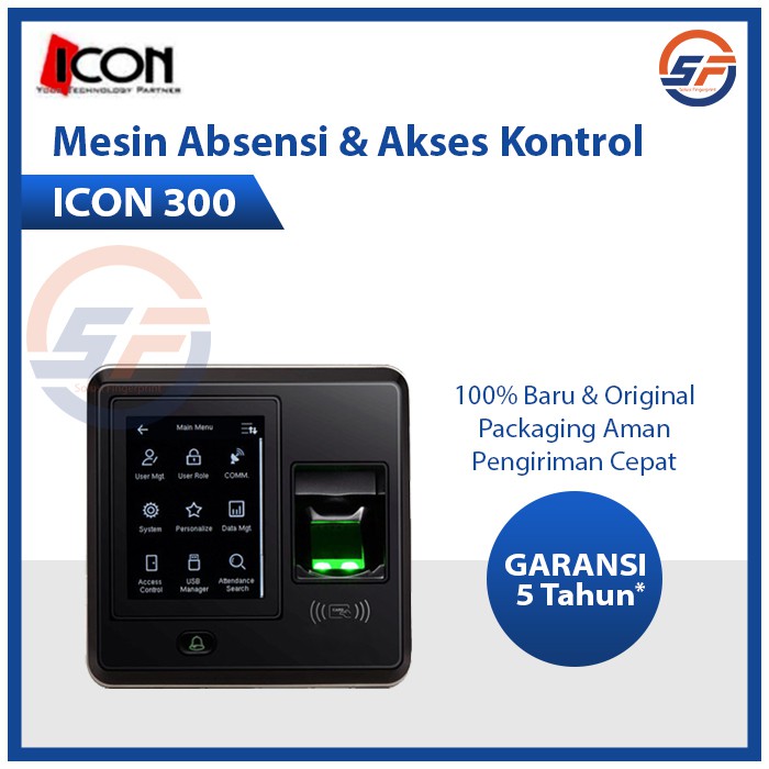 Mesin Absen dan Akses Kontrol ICON 300 Include Modul Proxi