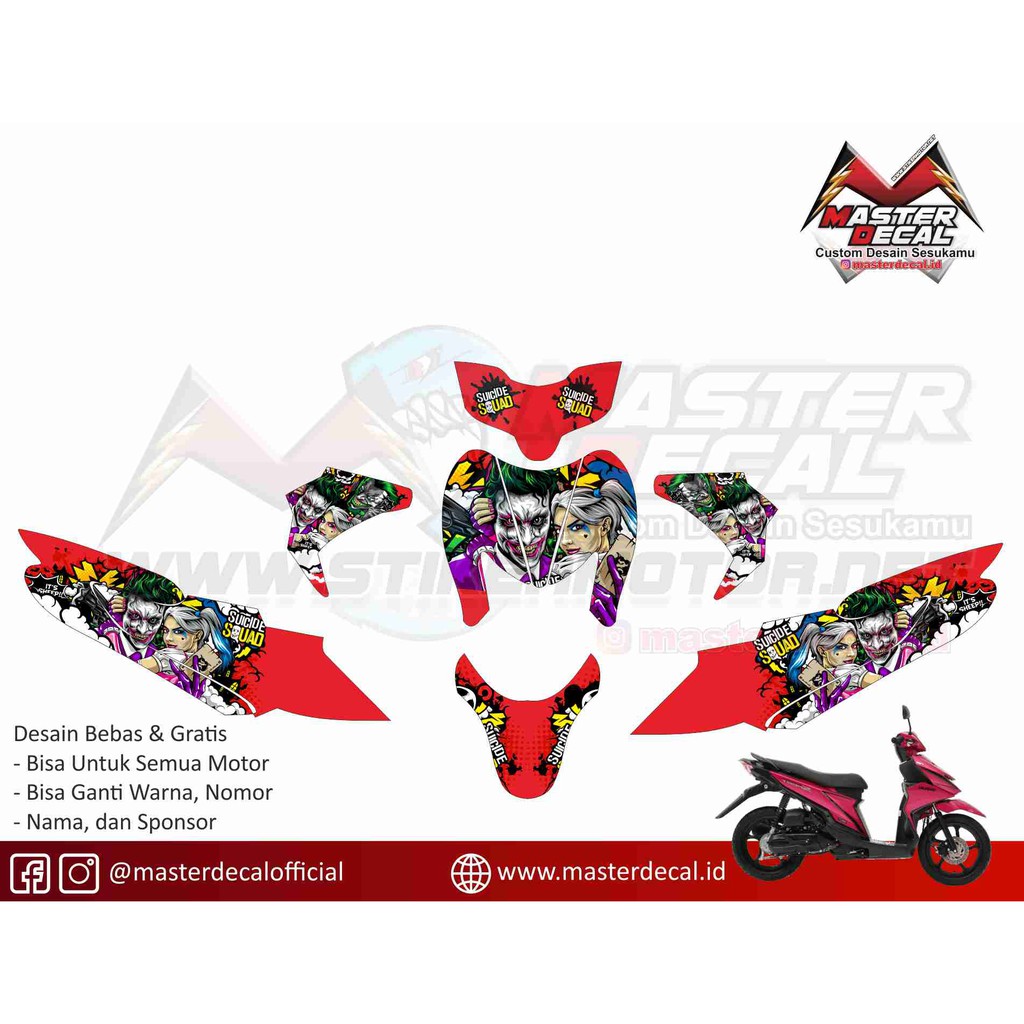 Decal Stiker Motor Suzuki Nex 2 Grade B