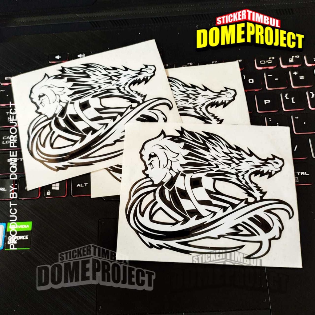 Stiker Anime Cutting Kimetsu TANJIROU KIMETSU NO YAIBA CUTTING STICKER MOBIL STIKER MOBIL AKSESORIES MOBIL