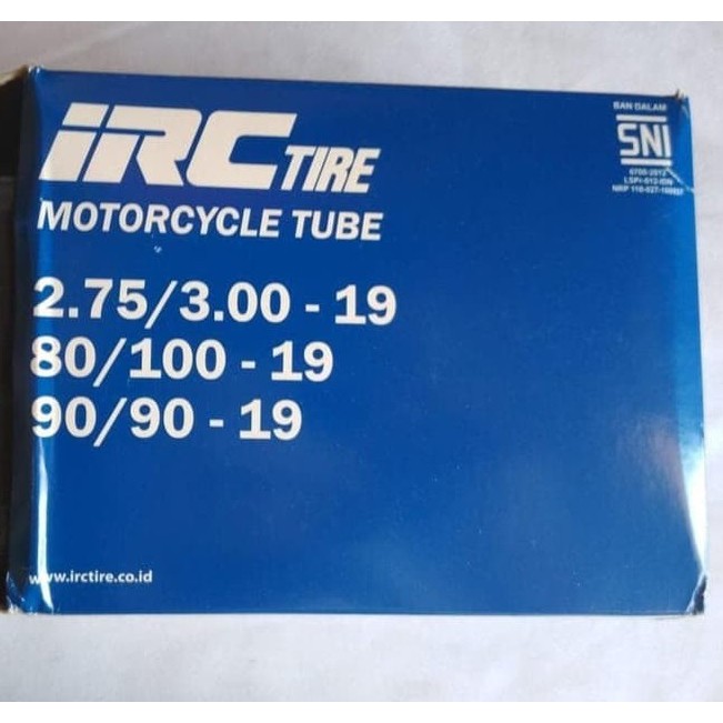 BAN DALAM IRC 275/300-19 ATAU 80/100-19 ATAU 90/90-19