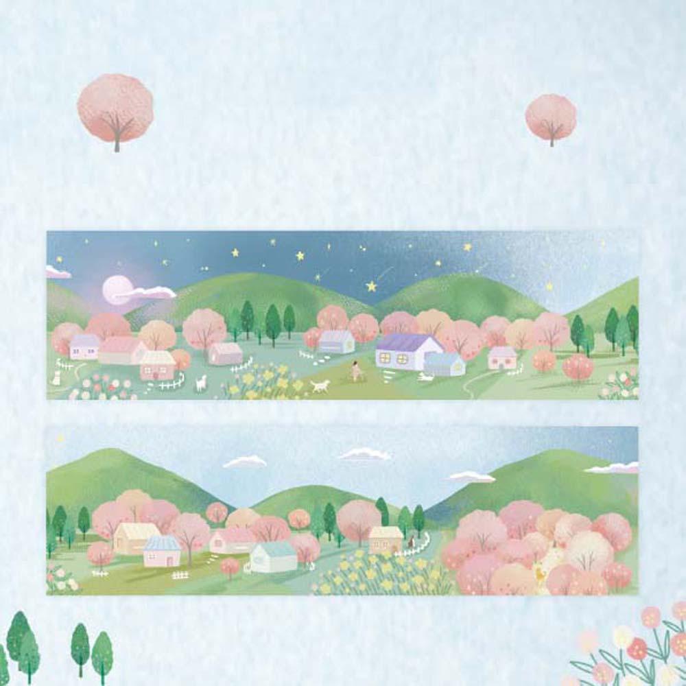 Lanfy Tapes Stiker Forest Fantastic Scrapbooking tape tape Kaset Dekoratif Tangan Akun tape