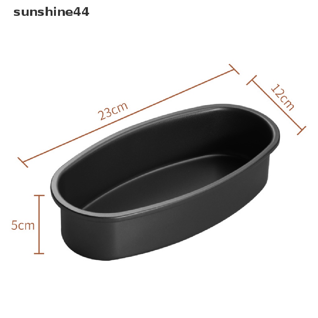 Sunshine Cetakan Loyang Dengan Bahan Baja Karbon Anti-Lengket Dan Bentuk Oval Untuk Kue / Pie / Roti