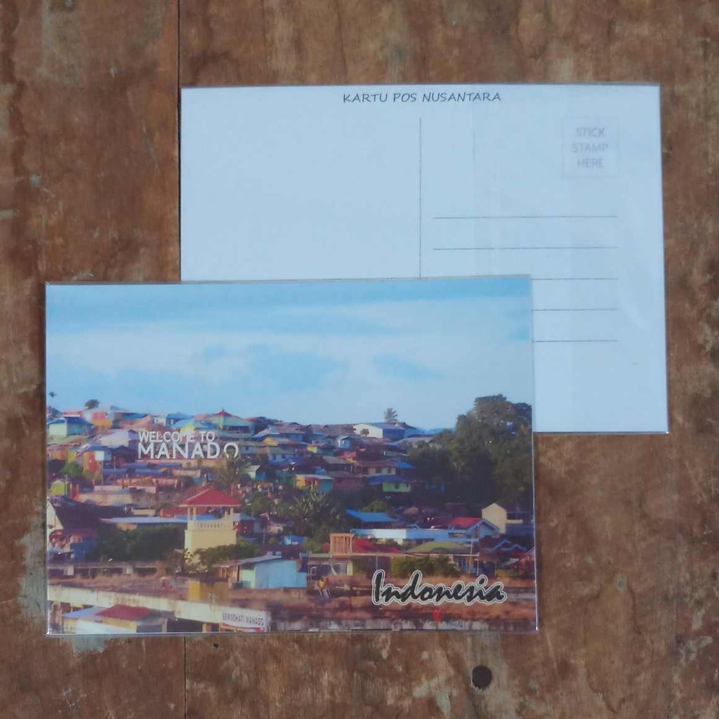 

KARTU POS NUSANTARA - POSTCARD POSTCROSSING WELCOME TO MANADO