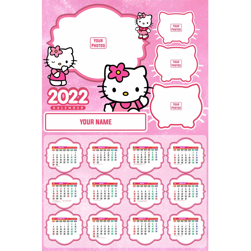 

Kalender foto dinding custom A3+ 2022 reseller / dropship