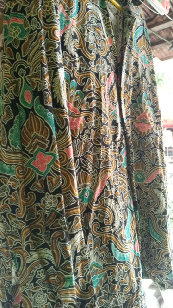 Kemeja Batik Pria Cowok Laki Big Size Jumbo  Fit Xxl Ld 120 Cm Lengan Panjang Hem Kondangan Kerja