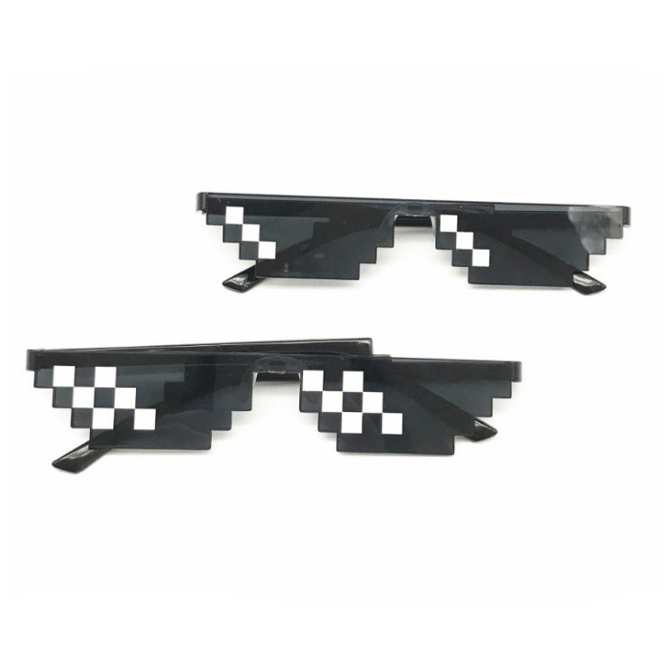 GO!KC094 KACAMATA THUG LIFE KACA MATA DOUBLE MOSAIC FASHION GAYA KOREA SUNGLASSES UNIK COD