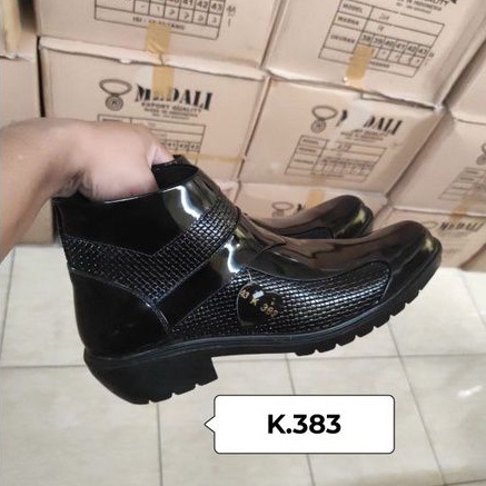 Sepatu Kulit PDH pria boots polri TNI security guard PNS sepatu Kerja formal Tampil lebih keren