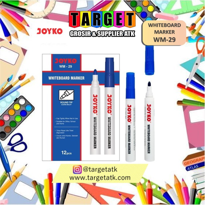 

Unik Joyko Whiteboard Marker Wm29 1 Box 12 Pcs Bagus