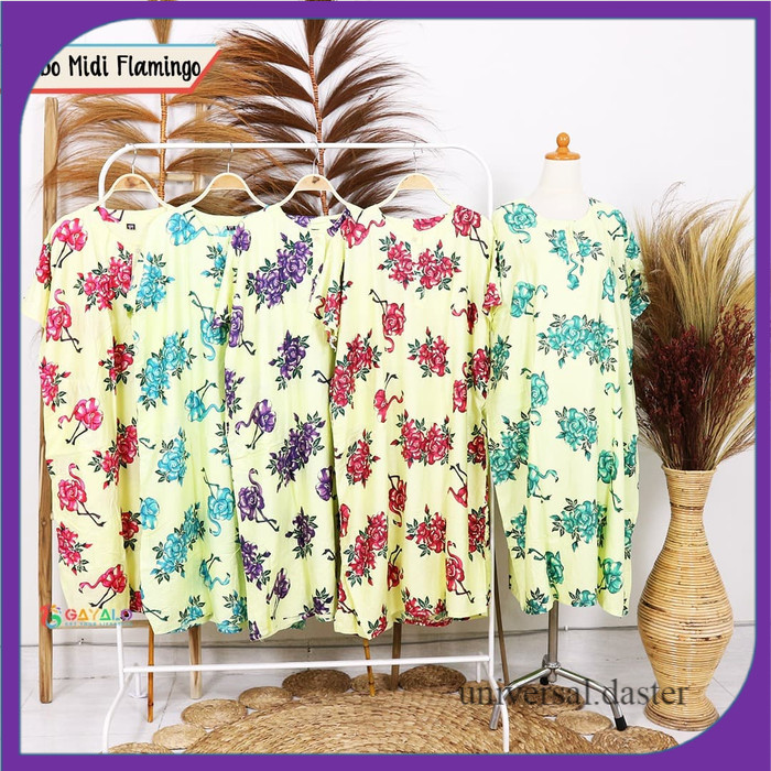 DASTER JUMBO MIDI FLAMINGO/DASTER BESAR/BAJU BUSUI/BAJU HAMIL/GROSIRAN/DASTER HAMIL/DASTER BUSUI