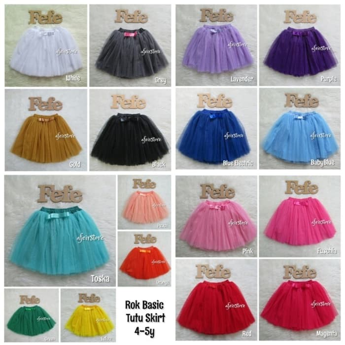 Basic Skirt Rok Tutu - Rok Anak Perempuan - Rok Celana Anak Basic Skirt Rok Tutu Anak 4-5Y - 4-5