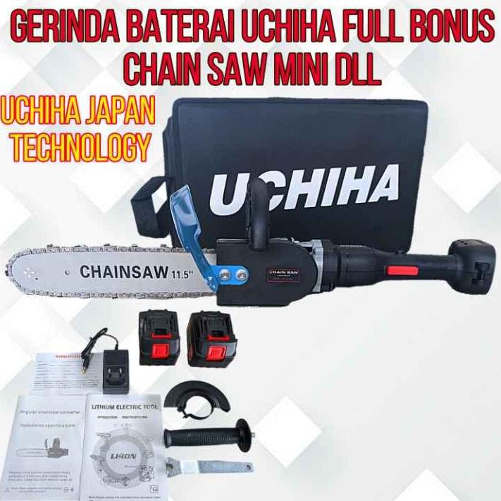 fz✢Sale⋆ mesin gerinda baterai tanpa kabel cordless chain saw mini senso uciha uchiha original Z70 ←