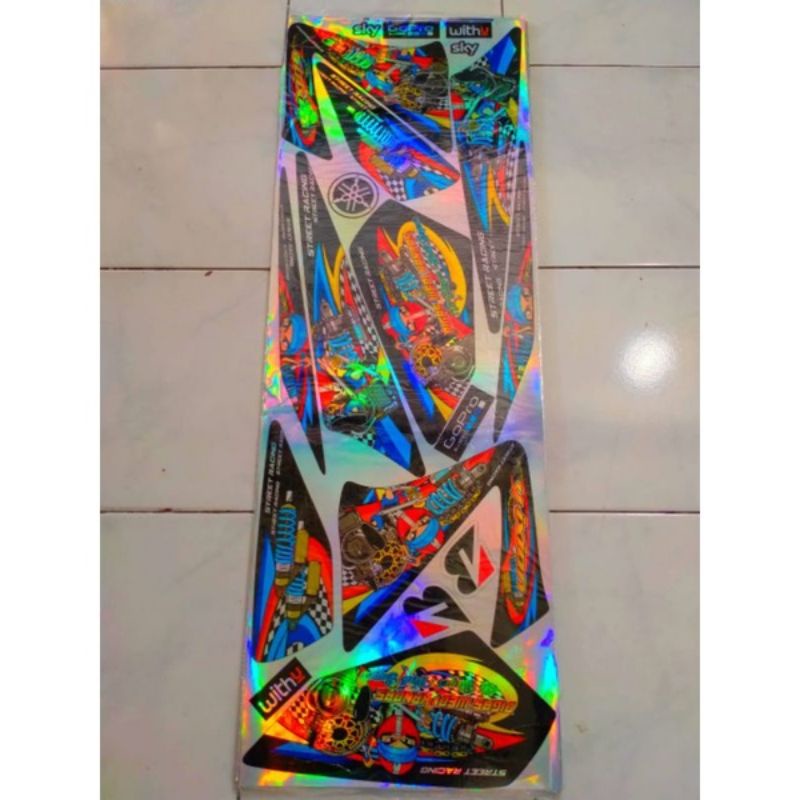 striping stiker variasi vixion old hologram