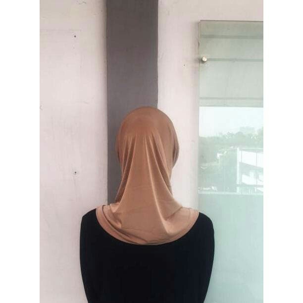 Hijab Instan Sport Kerudung Olahraga spandek bergo polos Linear / Hijab Sporty Pendek-5