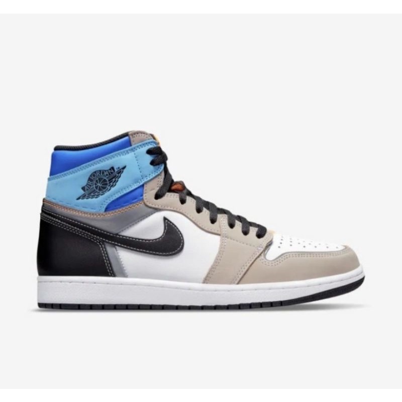 NIKE AIR JORDAN 1 HIGH OG PROTOTYPE WHITE MULTICOLOR 100% ORIGINAL RESMI