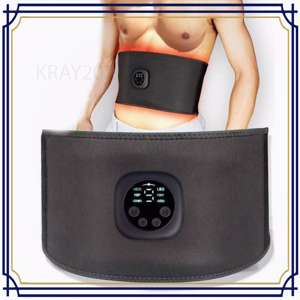 Alat Stimulator Otot Fitness Belt Six Pack EMS Muscle - BY283