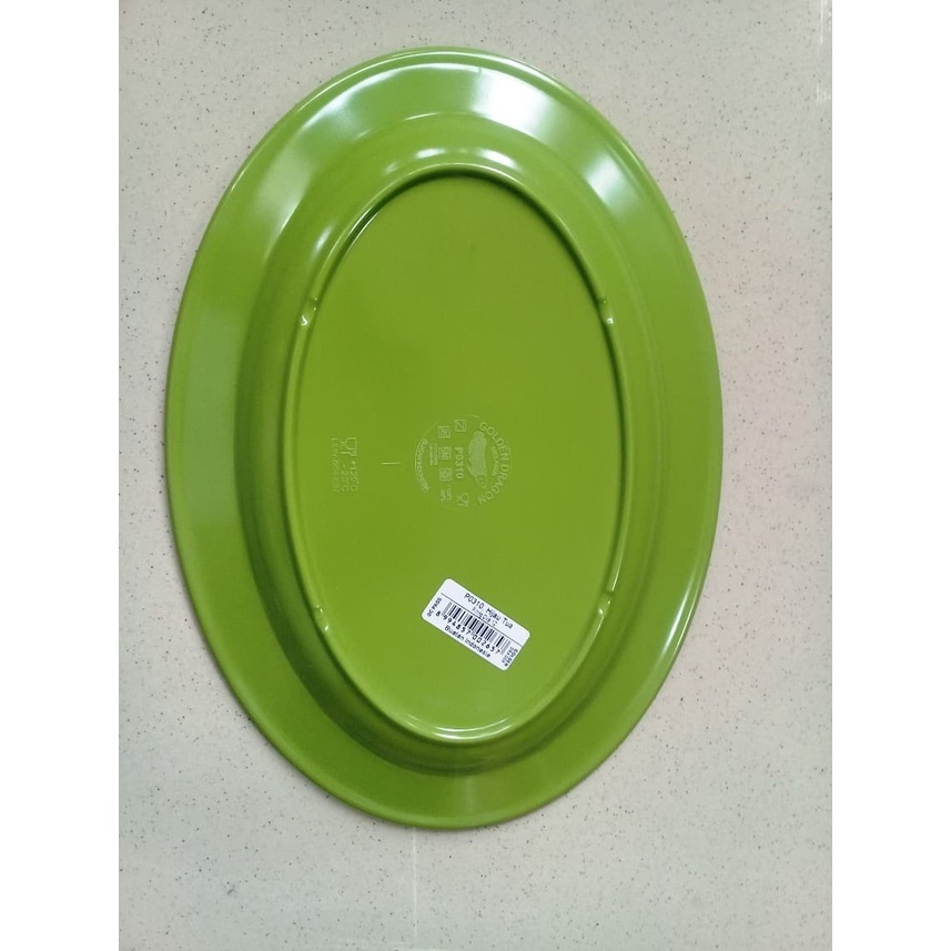 GOLDEN DRAGON P0310 Piring Oval 10 inch - Piring Melamine