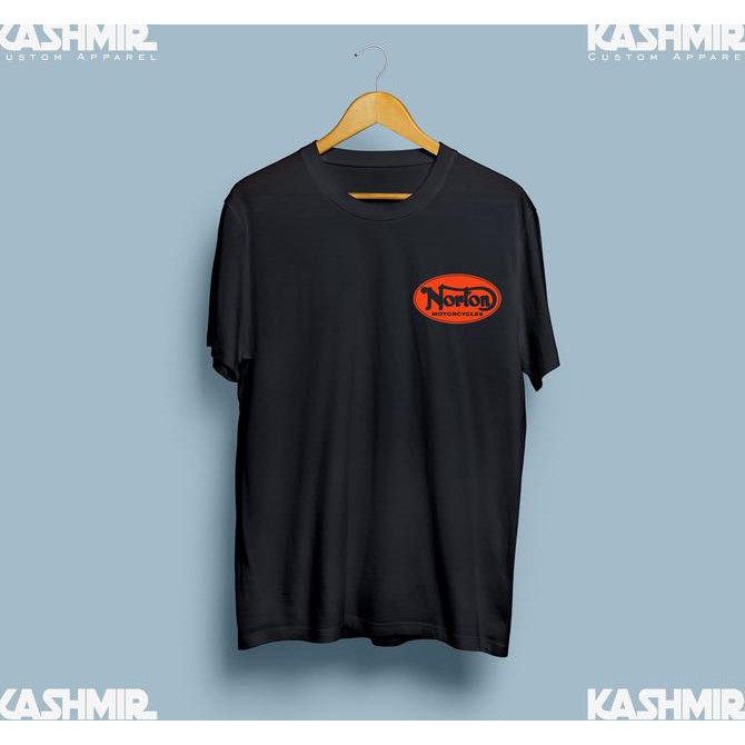 Diskon Kaos Gildan Bikers Motorcycle Premium Quality -Norton Red 2 Terbaru