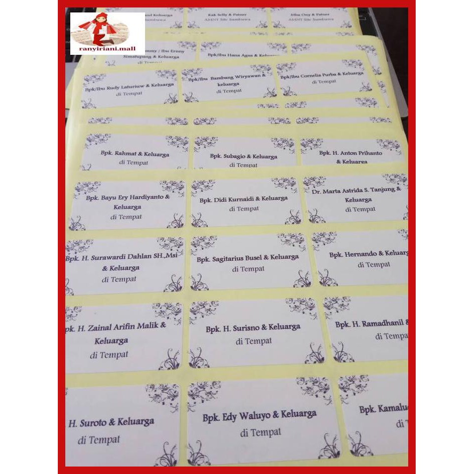 

E343Te6- Label Undangan + Cetak - Motif Yuiu9O-