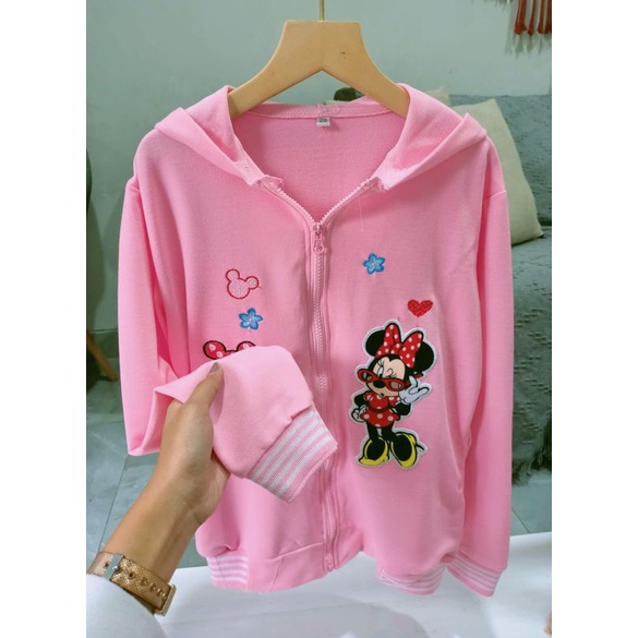 sweater hoodie / jaket hoodie anak motif mickey