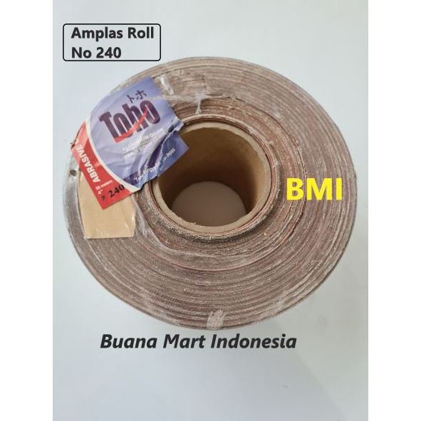 Amplas Roll Toho No 240 | Amplas Meteran Grit 240 | Amplas Besi