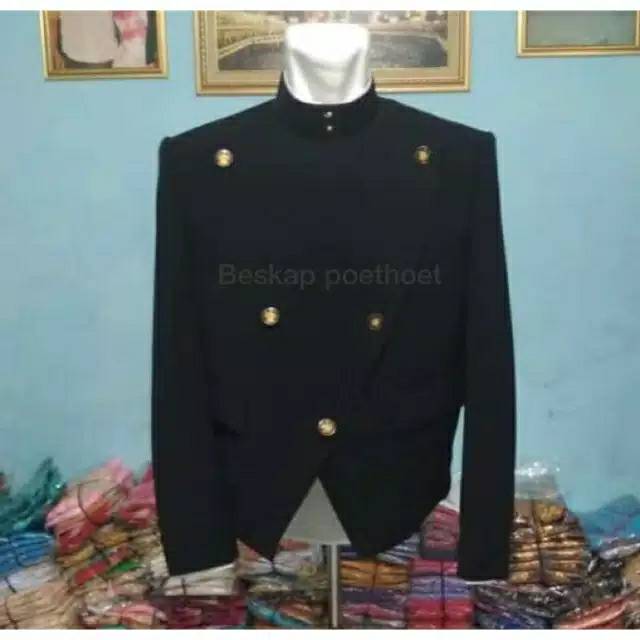 READY Jas Beskap Jawa sikep bapak hitam polos among tamu besan orang tua (atasan aja) manggolo