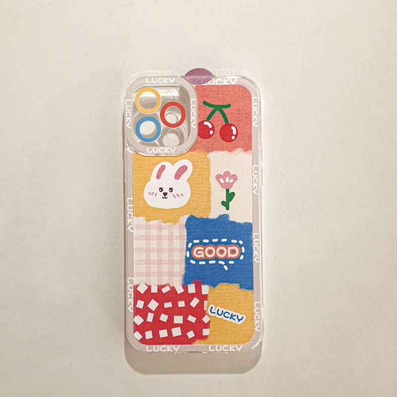 Soft case Silikon Transparan 13pro 13prm Motif Kartun Untuk iphone 11 12pro MAX 7p 8p XS MAX Xr 11 MAX 7se-se20207se-se