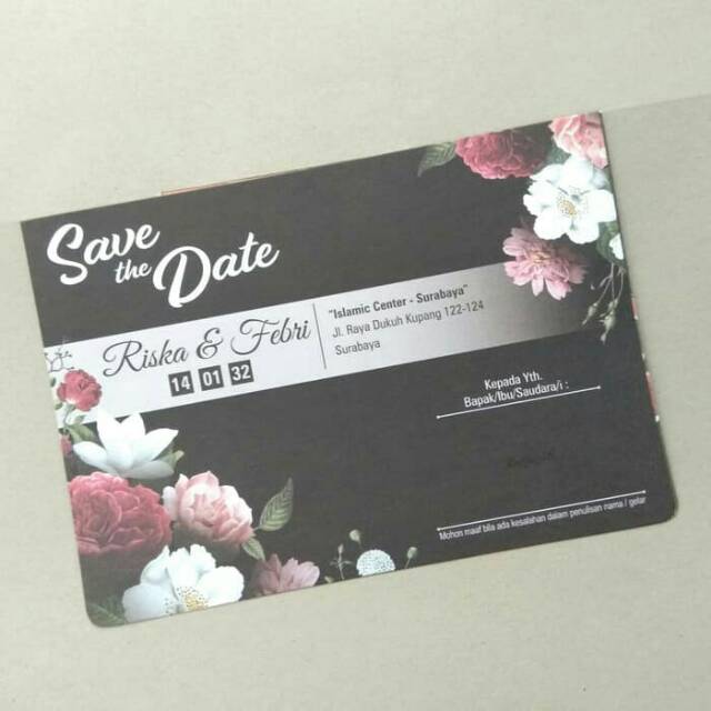 Blangko undangan pernikahan Raffa 48