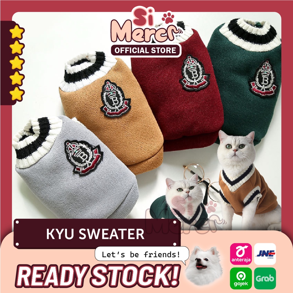 Rompi Sweater Musim Dingin Untuk Anjing/ Sweater Anjing / Sweater Kucing / Jaket Anjing / Jaket Kucing / Baju Anjing Kucing Korea / Baju Anjing / Baju Anjing Lucu