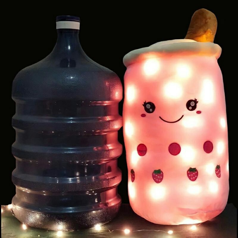 ( BISA COD ) Boneka Boba Lampu LED jumbo murah viral bahan halus tinggi 45cm boneka Boba jumbo 70cm murah LED beranak boneka Boba kecil sedang mini