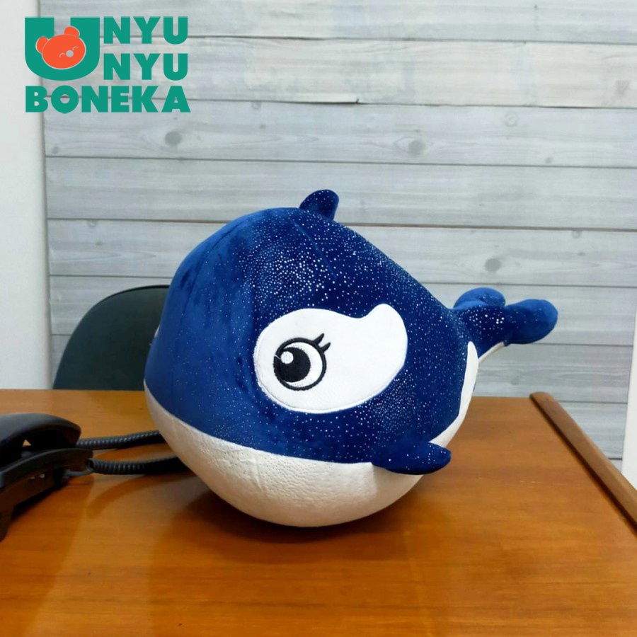 Boneka Ikan Paus Size 16&quot;/28cm/Seaworld/Animal/BonekaIkan/pantai