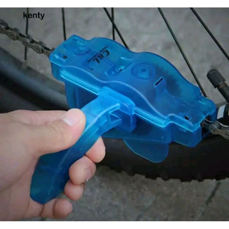 Alat pembersih rantai sepeda. tool chain cleaning sikat servis kit bike