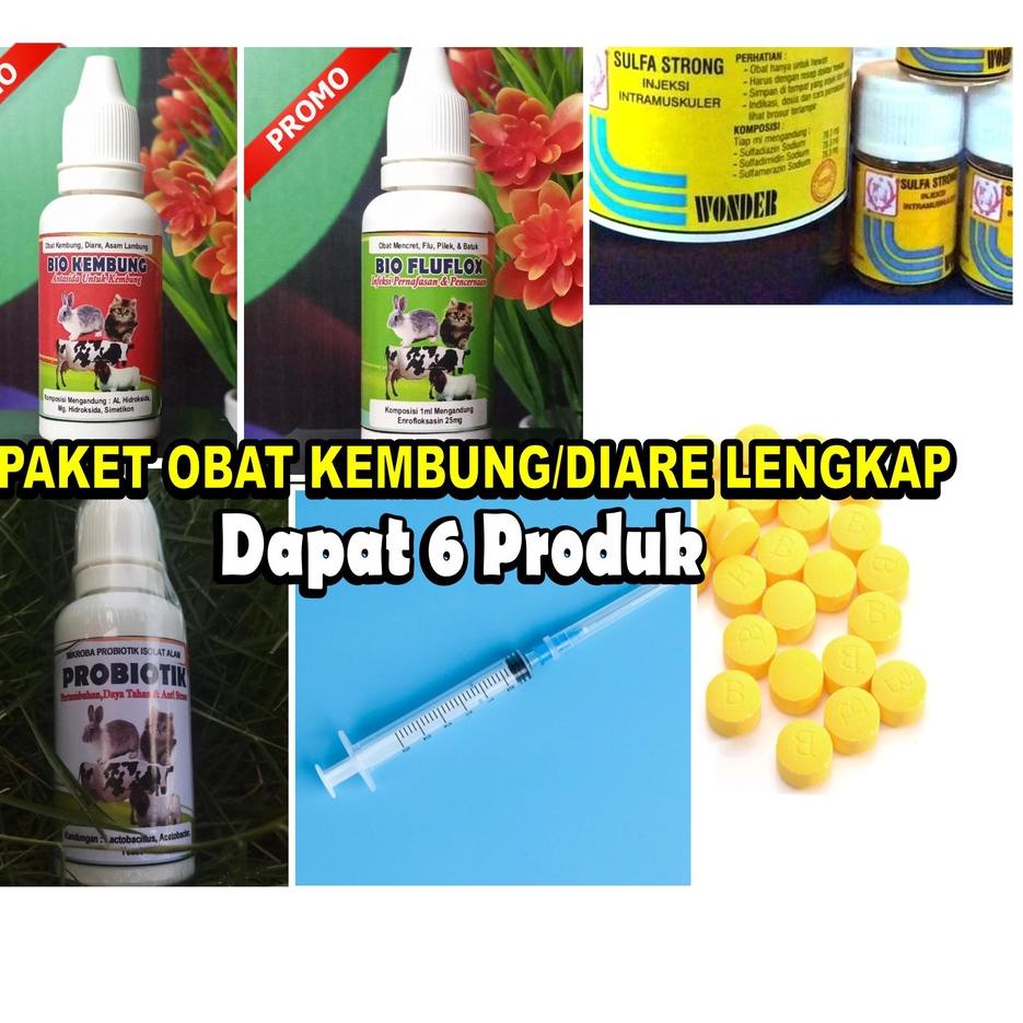 Harga Murah.. PROMO Paket B Obat Kembung Hewan Obat Mencret Hewan Obat Kembung Kucing Obat Kembung K