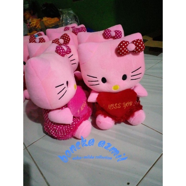 Boneka hello kity size l / love