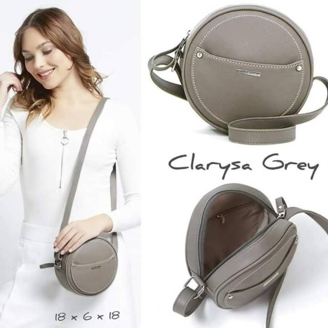 TAS CLARYSA BULAT : CREAM / PINK  SOPHIE MARTIN PARIS PROMO ORIGINAL SELEMPANG WANITA WOMAN BAG