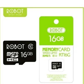 Memory Card Robot 16GB 80MB per Second RT16G Robot Storage 16GB Class 10 Micro SD TF Card