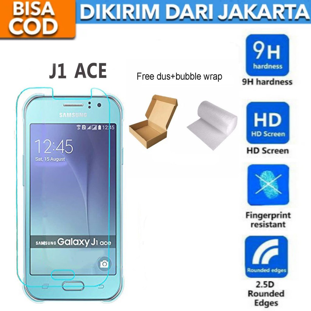 Samsung Galaxy J1 Ace Tempered Glass Screen Protector Anti Gores