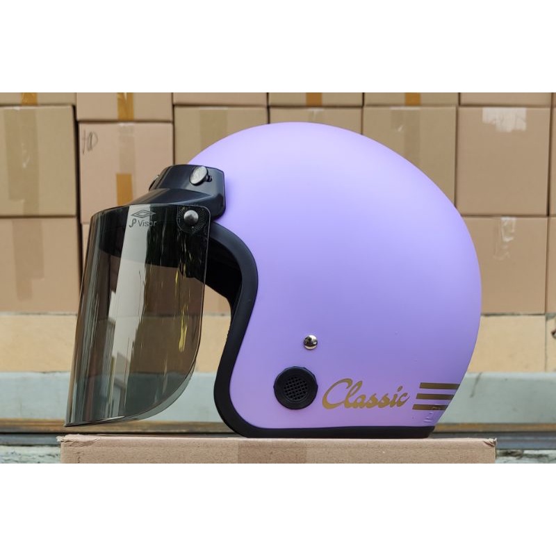 Helm Bogo Classic Helm Bogo Wanita Helm Retro SNI