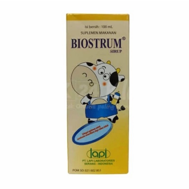 biostrum multivitamin anak kids syrup sirup syr 100ml 100 ml vitamin lysine DHA napsu makan / botol